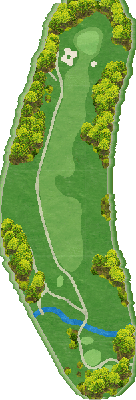 徳山カントリークラブ NEW1番ホール コース図