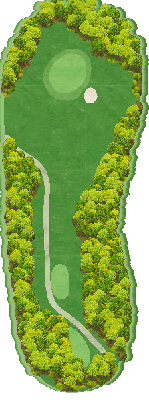徳山カントリークラブ NEW2番ホール コース図