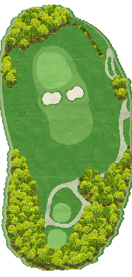 徳山カントリークラブ NEW3番ホール コース図