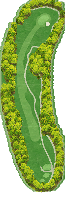 徳山カントリークラブ NEW4番ホール コース図
