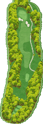 徳山カントリークラブ NEW5番ホール コース図