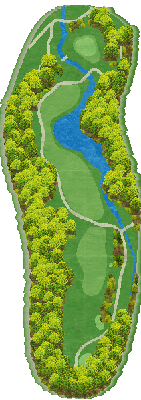 徳山カントリークラブ NEW6番ホール コース図