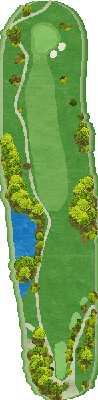 徳山カントリークラブ NEW8番ホール コース図