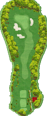 日光霧降カントリークラブ OUT5番ホール コース図