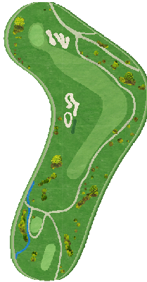 妙高カントリークラブ OUT7番ホール コース図