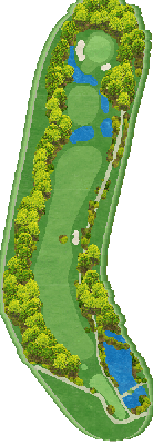 名四カントリークラブ IN5番ホール コース図