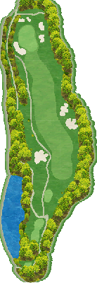 フォレストカントリークラブ三井の森 OUT7番ホール コース図