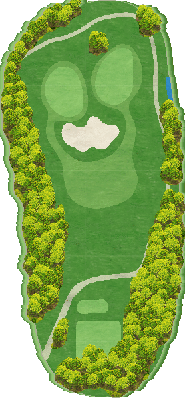 臼杵カントリークラブ OUT7番ホール コース図