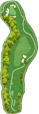 ブリストルヒル ゴルフクラブ IN12番ホール コース図