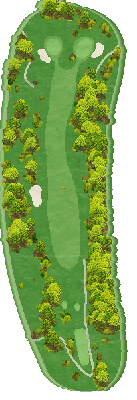 高遊原カントリークラブ OUT7番ホール コース図