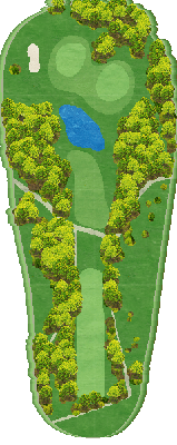 高遊原カントリークラブ IN12番ホール コース図