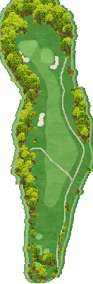ロイヤルスターゴルフクラブ OUT3番ホール コース図
