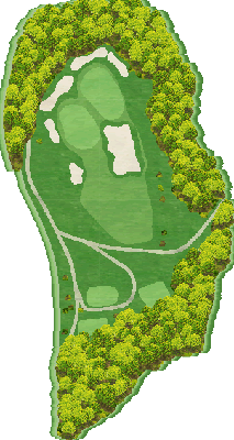 ロイヤルスターゴルフクラブ OUT5番ホール コース図