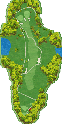 ロイヤルスターゴルフクラブ NEW1番ホール コース図