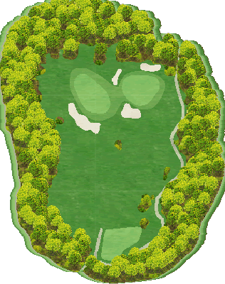 ロイヤルスターゴルフクラブ NEW3番ホール コース図