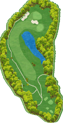 ロイヤルスターゴルフクラブ NEW5番ホール コース図