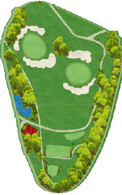 ベルセルバカントリークラブ 市原コース（千葉県） 松6番ホール コース図