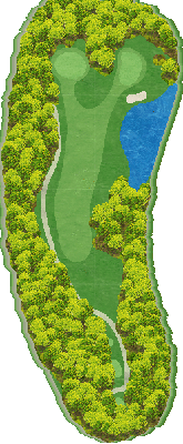 北海道クラシックゴルフクラブ帯広 メイプルコース（北海道メイプルＧＣ） OUT2番ホール コース図