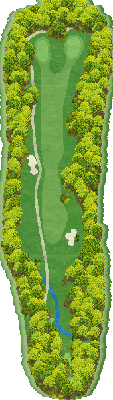 北海道クラシックゴルフクラブ帯広 メイプルコース（北海道メイプルＧＣ） OUT8番ホール コース図