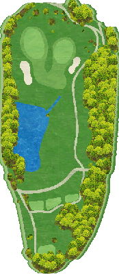 富士見ケ丘カントリー倶楽部（シャトレーゼグループコース） OUT7番ホール コース図