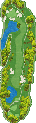 米原ゴルフ倶楽部 OUT4番ホール コース図