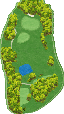 フォレスト南関ゴルフクラブ OUT3番ホール コース図
