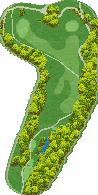 フォレスト南関ゴルフクラブ OUT6番ホール コース図