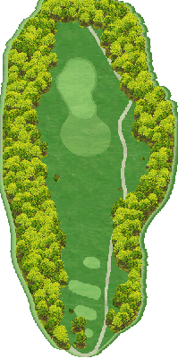 宮崎小林カントリークラブ OUT3番ホール コース図