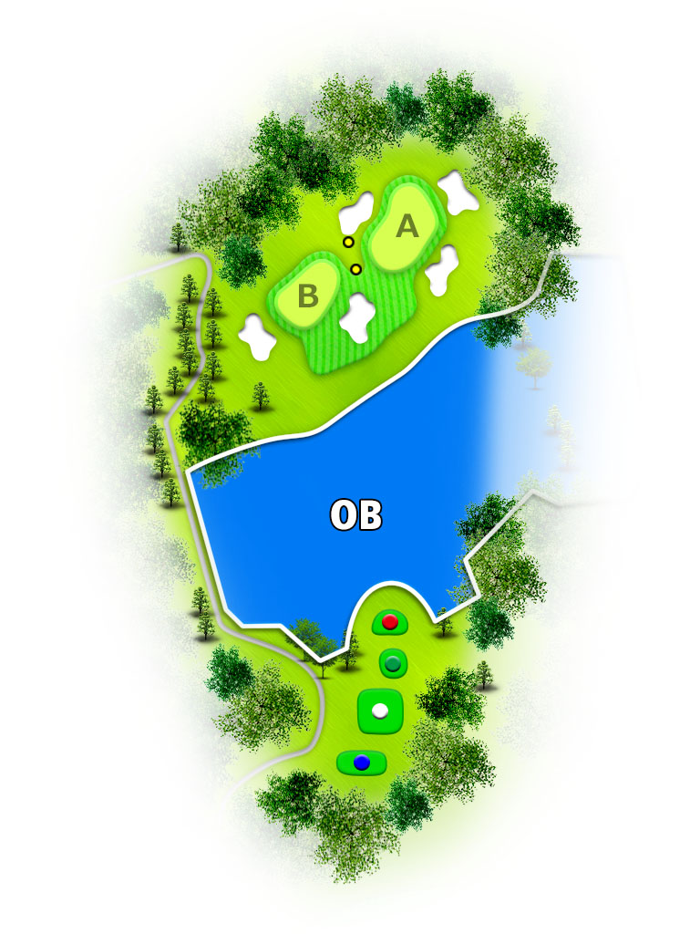 セントラルゴルフクラブ 麻生コース（旧麻生カントリークラブ） OUT9番ホール コース図