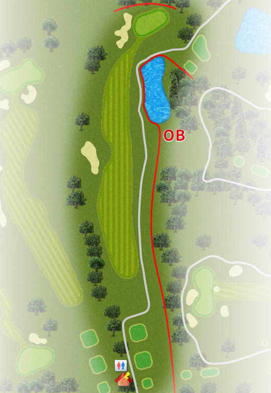 ＣＹＫＡＮ Ｗｉｎｎｅｒ'ｓ ＧＯＬＦ ＣＬＵＢ（旧：ＷＩＴＨＩＮ ＳＴＹＬＥ ＧＯＬＦ ＣＬＵＢ ） IN10番ホール コース図