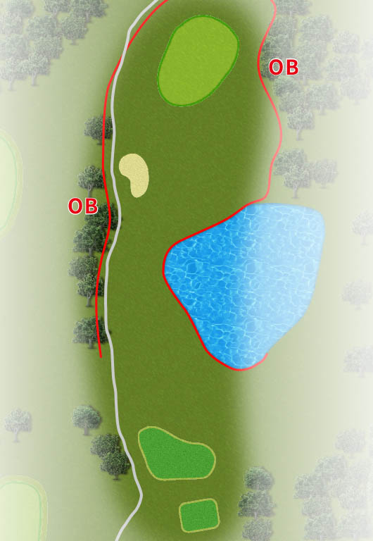 ＣＹＫＡＮ Ｗｉｎｎｅｒ'ｓ ＧＯＬＦ ＣＬＵＢ（旧：ＷＩＴＨＩＮ ＳＴＹＬＥ ＧＯＬＦ ＣＬＵＢ ） IN11番ホール コース図