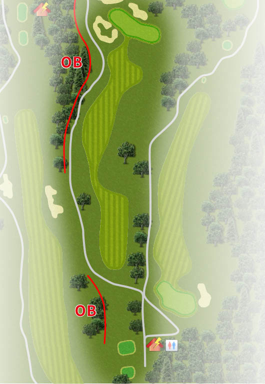 ＣＹＫＡＮ Ｗｉｎｎｅｒ'ｓ ＧＯＬＦ ＣＬＵＢ（旧：ＷＩＴＨＩＮ ＳＴＹＬＥ ＧＯＬＦ ＣＬＵＢ ） IN13番ホール コース図