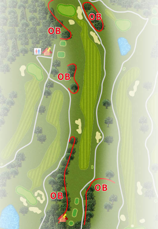 ＣＹＫＡＮ Ｗｉｎｎｅｒ'ｓ ＧＯＬＦ ＣＬＵＢ（旧：ＷＩＴＨＩＮ ＳＴＹＬＥ ＧＯＬＦ ＣＬＵＢ ） IN14番ホール コース図