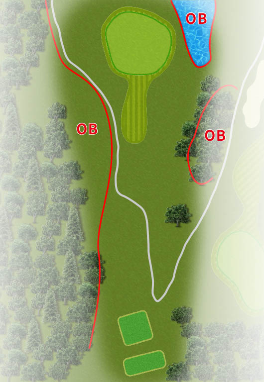 ＣＹＫＡＮ Ｗｉｎｎｅｒ'ｓ ＧＯＬＦ ＣＬＵＢ（旧：ＷＩＴＨＩＮ ＳＴＹＬＥ ＧＯＬＦ ＣＬＵＢ ） IN15番ホール コース図