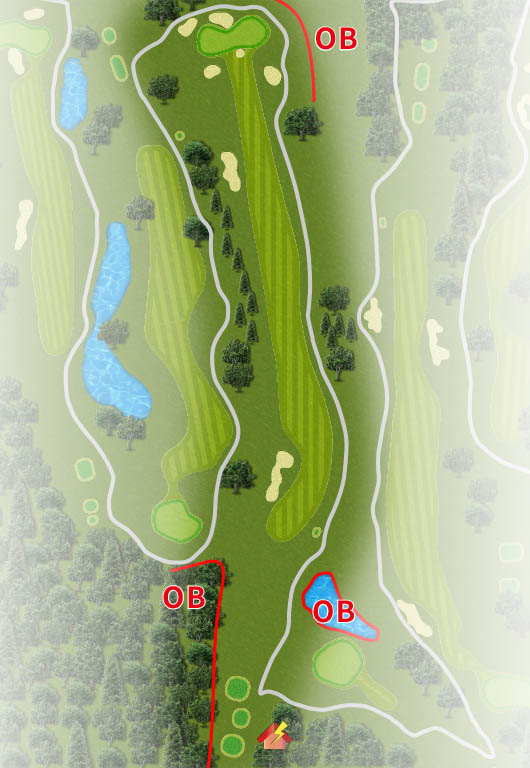 ＣＹＫＡＮ Ｗｉｎｎｅｒ'ｓ ＧＯＬＦ ＣＬＵＢ（旧：ＷＩＴＨＩＮ ＳＴＹＬＥ ＧＯＬＦ ＣＬＵＢ ） IN16番ホール コース図
