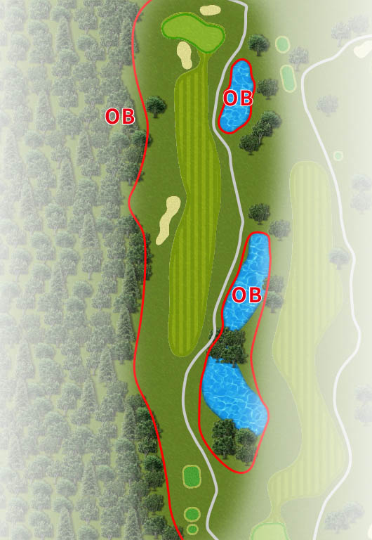 ＣＹＫＡＮ Ｗｉｎｎｅｒ'ｓ ＧＯＬＦ ＣＬＵＢ（旧：ＷＩＴＨＩＮ ＳＴＹＬＥ ＧＯＬＦ ＣＬＵＢ ） IN18番ホール コース図