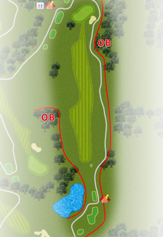 ＣＹＫＡＮ Ｗｉｎｎｅｒ'ｓ ＧＯＬＦ ＣＬＵＢ（旧：ＷＩＴＨＩＮ ＳＴＹＬＥ ＧＯＬＦ ＣＬＵＢ ） OUT5番ホール コース図