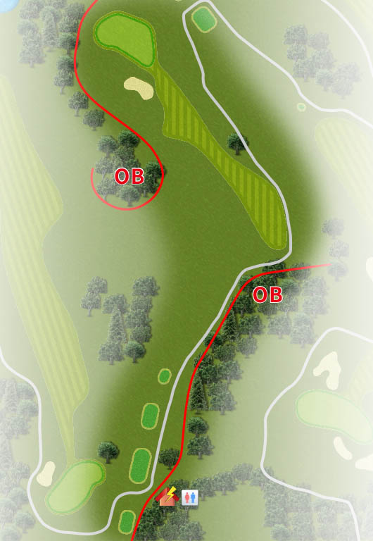 ＣＹＫＡＮ Ｗｉｎｎｅｒ'ｓ ＧＯＬＦ ＣＬＵＢ（旧：ＷＩＴＨＩＮ ＳＴＹＬＥ ＧＯＬＦ ＣＬＵＢ ） OUT6番ホール コース図