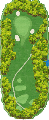 セントラルパークゴルフ倶楽部 OUT8番ホール コース図