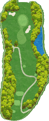 ロイヤルカントリークラブ OUT5番ホール コース図