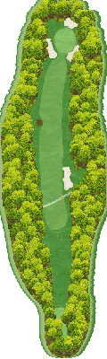 北海道リバーヒルゴルフ倶楽部 OUT5番ホール コース図