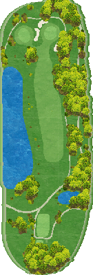 伊良湖シーサイドゴルフ倶楽部 OUT2番ホール コース図