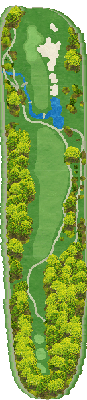 セントクリークゴルフクラブ WEST5番ホール コース図