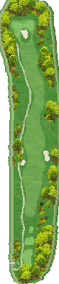 セントクリークゴルフクラブ SOUTH1番ホール コース図