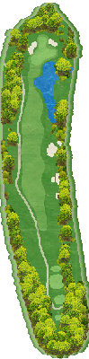 セントクリークゴルフクラブ SOUTH3番ホール コース図