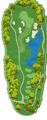 セントクリークゴルフクラブ SOUTH5番ホール コース図
