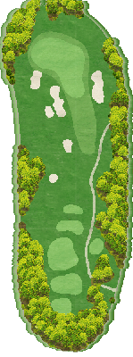 セントクリークゴルフクラブ SOUTH7番ホール コース図