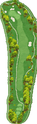 セントクリークゴルフクラブ SOUTH8番ホール コース図