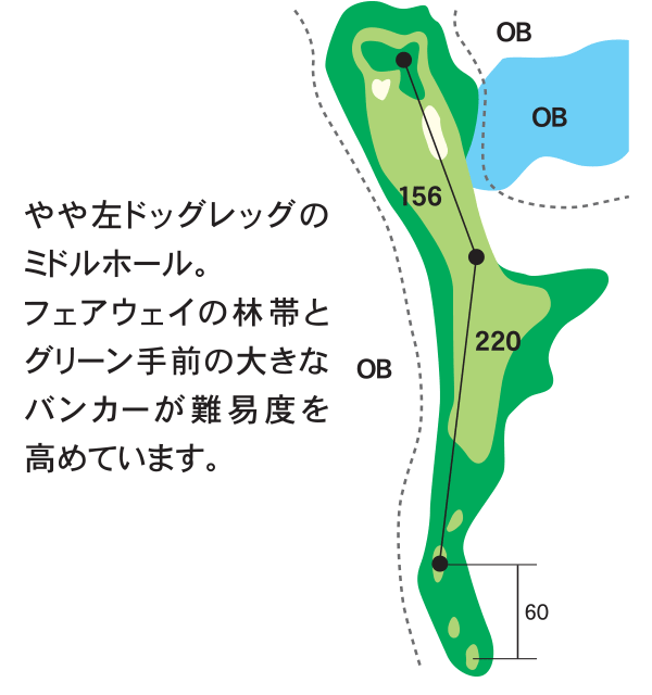 ザ・カントリークラブ・能登 みさごコース8番ホール コース図