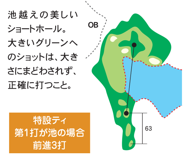 ザ・カントリークラブ・能登 おおたかコース2番ホール コース図